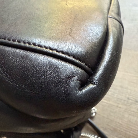 Saint Laurent Lambskin Quilted Monogram Medium Loulou Puffer Chain Satchel Black - Picture 8 of 16